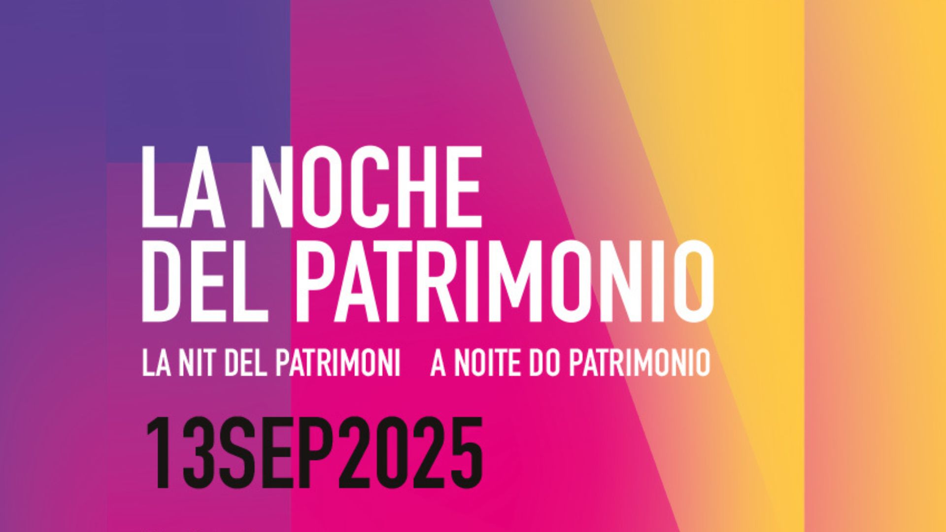 13 de septiembre. La Noche del Patrimonio