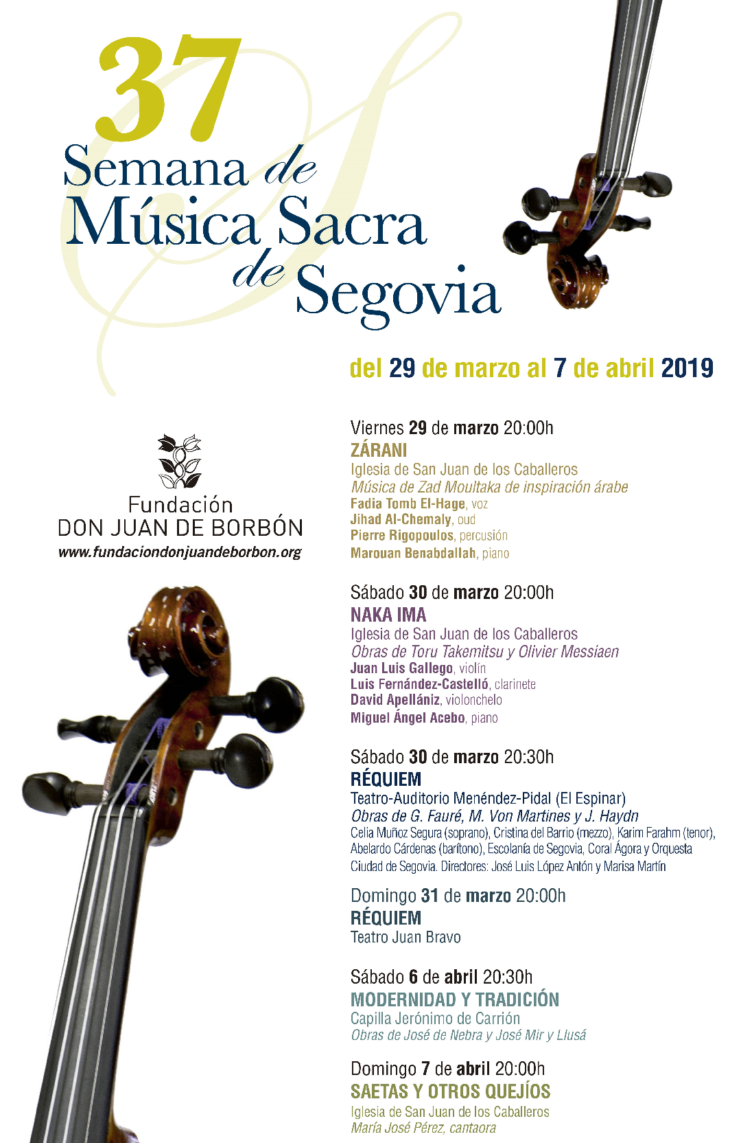 37 Semana musica sacra