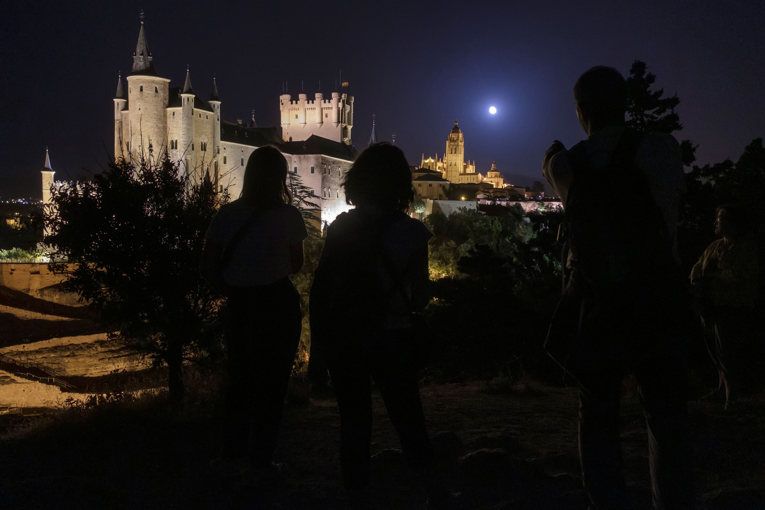 Segovia a la luz de la luna