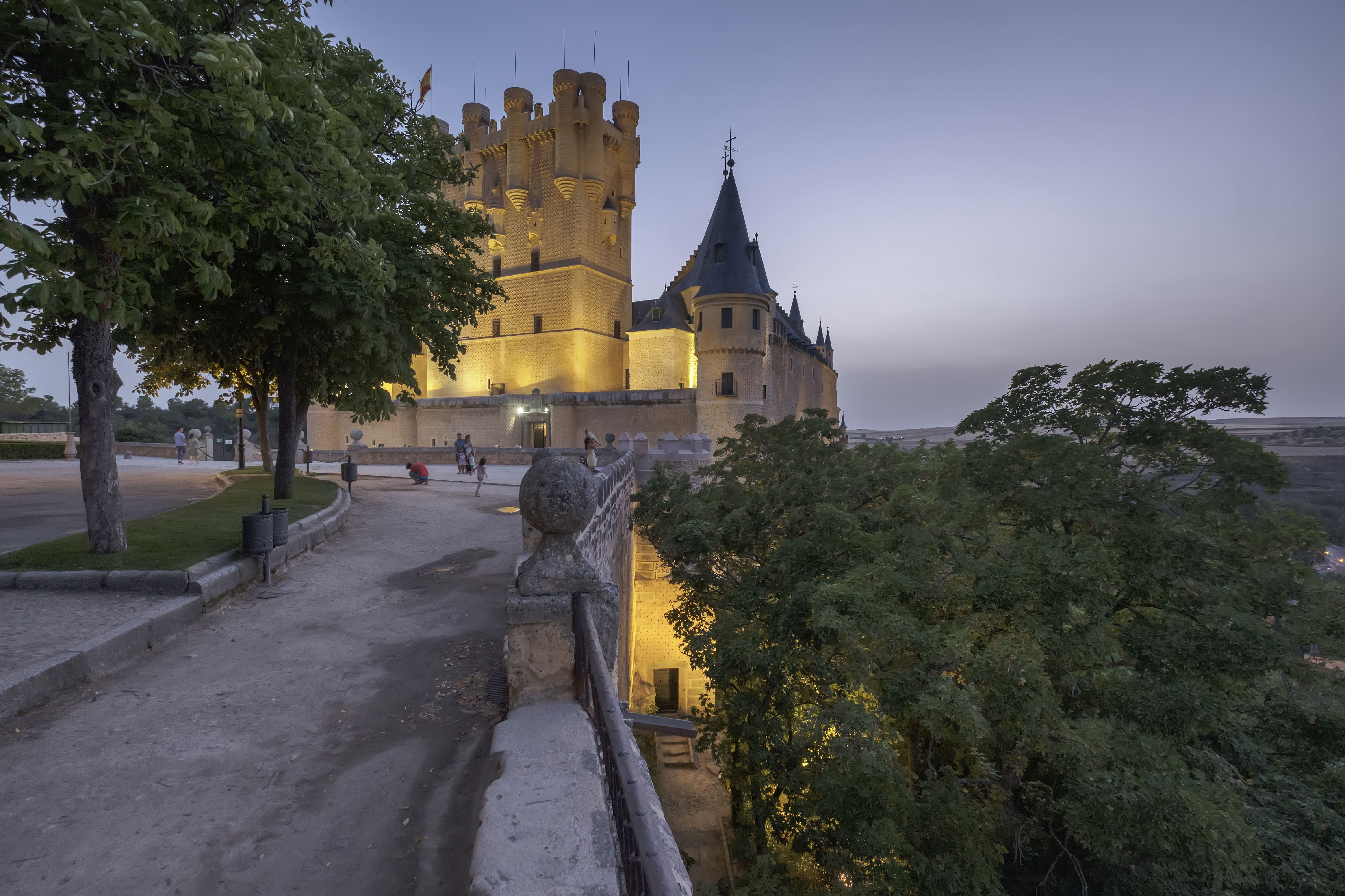 Atardecer en el Real Alcázar de Segovia