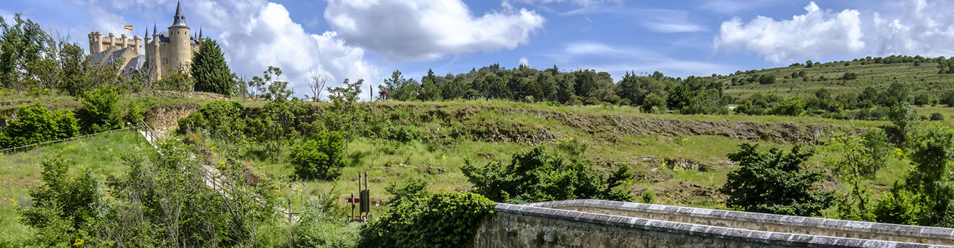 Camino Natural del Eresma a su paso por el Puente de San Lárazo