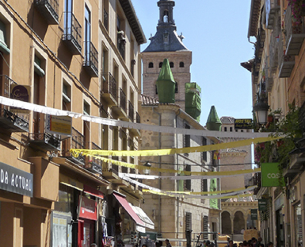 Rodaje de anuncio en Segovia