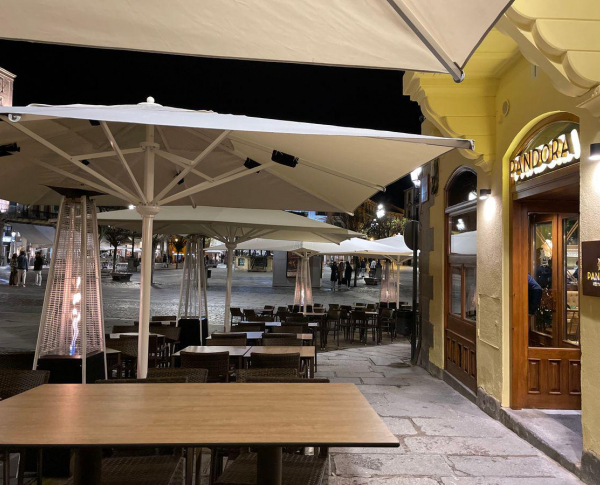 Nuestra terraza. Restaurante Pandora